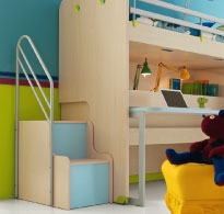 A bunk that slides